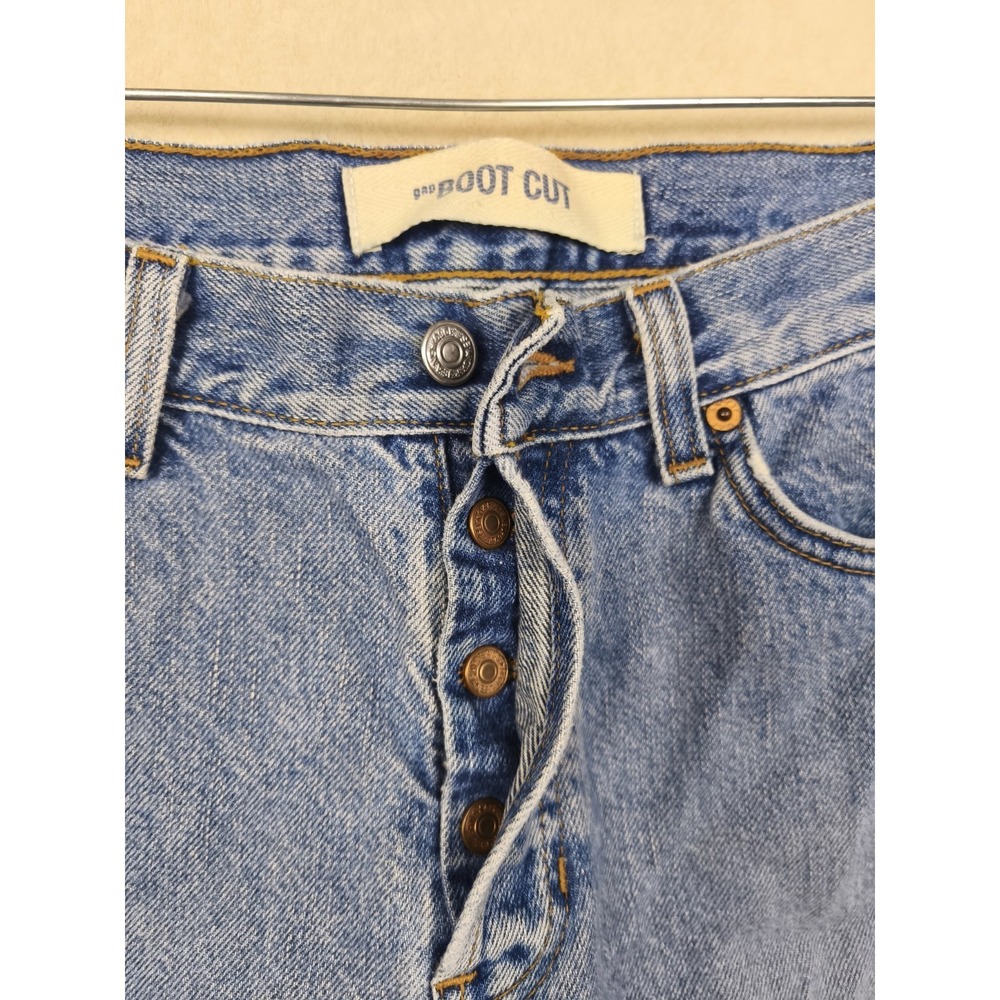 Vintage Y2K Gap Boot Cut Jeans Womens 10 R Made In USA Light Wash Denim - Picture 3 of 9